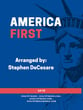 America First SATB choral sheet music cover